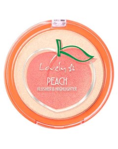 Румяна и хайлайтер для лица PEACH BLUSHER HIGHLIGHTER Lovely