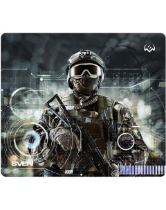 Коврик для мыши MP G01S Soldier 230x200x2мм ткань резина Sven