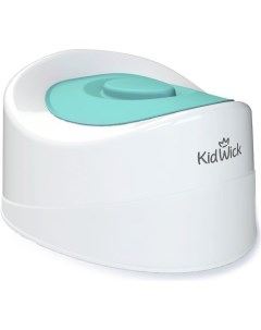 Горшок детский Премьер белый с бирюзовой крышкой KW110102 Kidwick