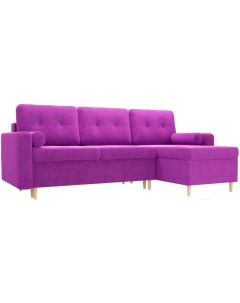 Угловой диван Белфаст 492 правый 59069 вельвет фиолетовый Mebelico
