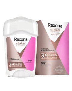 Антиперспирант дезодорант крем Сухость и Уверенность Clinical Protection Rexona