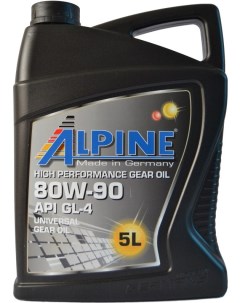 Трансмиссионное масло Gear Oil 80W90 GL 4 5л 0100682 Alpine