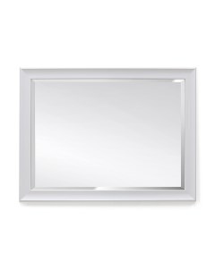 Зеркало в раме М 124 пласт белое 80 60см Алмаз-люкс