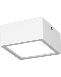 Влагозащищенный светильник 211926 Светильник ZOLLA QUAD LED SQ 10W 780LM БЕЛЫЙ 3000K IP44 в комплект Lightstar