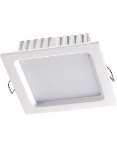 Встраиваемый точечный светильник NT19 137 IP20 LED 4100К 7W 220V LUNA белый 358032 Novotech