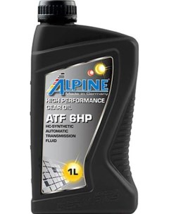 Трансмиссионное масло ATF 6HP 1л 0101561 Alpine