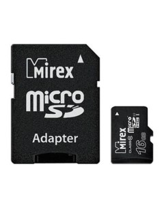 Карта памяти microSDHC UHS I Class 10 16GB адаптер 13613 ADSUHS16 Mirex