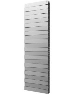 Биметаллический радиатор Pianoforte Tower 500 Silver Satin 18 секций Royal thermo