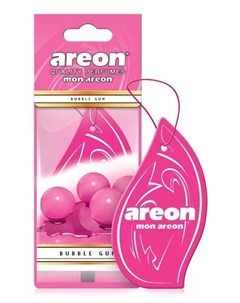 Ароматизатор для авто MON Bubble Gum картонка Areon