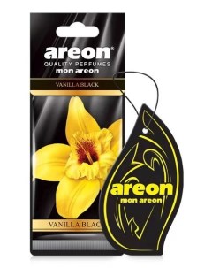 Ароматизатор для авто MON Vanilla Black картонка Areon