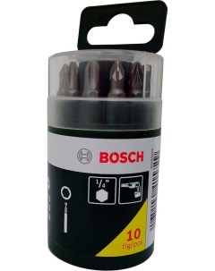 Набор бит 9шт магн держ PH1 2 3 PZ1 2 3 SL 4 5 5 5 8 2607019454 Bosch