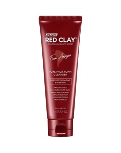 Пенка для умывания и очищения пор Amazon Red Clay с амазонской глиной Missha