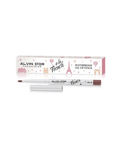 ALVIN D OR Водостойкий гелевый карандаш для губ WATERPROOF GEL LIP PENCIL A LA FRENCH Alvin d'or