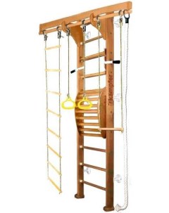 Спортивный комплекс Wooden ladder Maxi Wall 2 Высота 3 м ореховый белый Kampfer