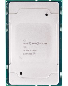 Процессор Xeon Silver 4114 LGA 3647 13 75Mb 2 2Ghz CD8067303561800S Intel