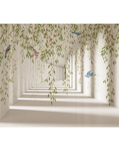 Фотообои Flower Tunnel 3d 4 с защитным покрытием 300x260 Citydecor