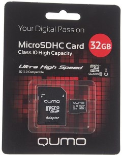 Карта памяти microSDHC QM32GMICSDHC10NA 32GB Qumo