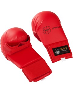 Перчатки для единоборств Karate Mitts Without Thumb S красный TOK KM 01 WKF PK 3 Tokaido