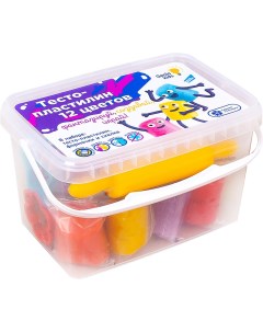 Набор для творчества Тесто пластилин 12 цветов TA1068V Genio kids