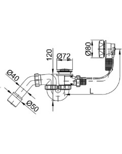 Сифон STY 536 А K Styron