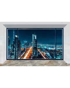 Фотообои Ночной город панорама 400x254 Citydecor