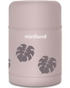 Термос Terra Thermos 600 мл бежевый листья 89446 Miniland