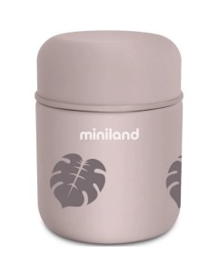 Термос Terra Thermos Mini бежевый листья 280 мл 89444 Miniland