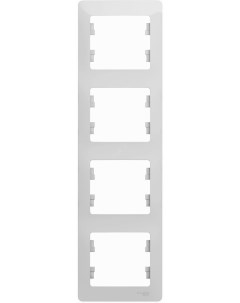 Бел. Рамка 4-местн. вертикальная GSL000108 Glossa