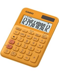 Калькулятор MS 20UC RG W EC оранжевый Casio