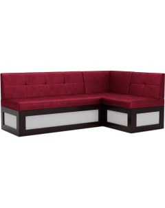 Кухонный диван Нотис 207х82 правый бархат красный Star Velvet 3 Dark Red М11 13 1 Mebel-ars