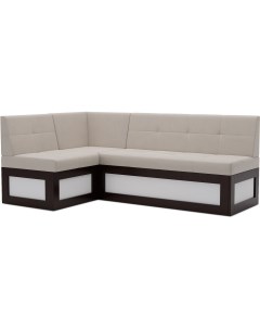 Кухонный диван Нотис 187х82 левый бархат бежевый Star Velvet 6 Light Beige М11 16 4 Mebel-ars