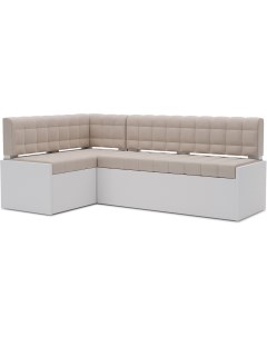 Кухонный диван Ганновер 178х82 левый бархат бежевый Star Velvet 6 Light Beige М11 12 4 Mebel-ars