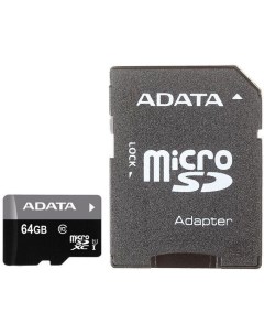 Карта памяти Premier microSDXC UHS I U1 Class 10 64GB AUSDX64GUICL10 RA1 A-data