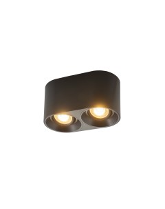 Dk3036 bk светильник накладной ip 20 10 вт gu5 3 led черный пластик черный Denkirs