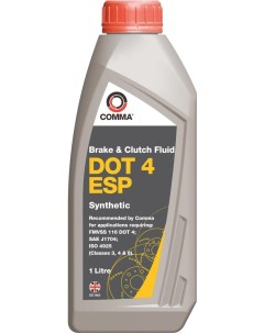 Тормозная жидкость DOT 4 ESP 1л BF4ESP1L Comma