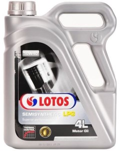 Моторное масло SEMISYNTHETIC LPG SN 10W40 4л Lotos