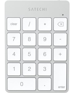 Клавиатура Aluminum Slim Rechargeable Bluetooth Keypad серебристый ST SALKPS Satechi