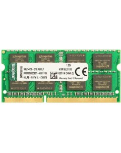 Оперативная память SO DIMM DDR 3 DIMM 8Gb PC12800 1600Mhz KVR16LS11 8WP Kingston