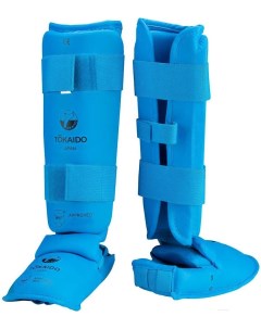 Защита голень стопа PU Shin and removable instep guard S синий PRO 3E WKF II Tokaido