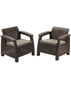 Комплект садовой мебели Corfu II Duo коричневый 223194 Keter