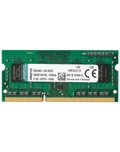 Оперативная память SODIMM 4GB PC12800 DDR3L SO KVR16LS11 4WP Kingston