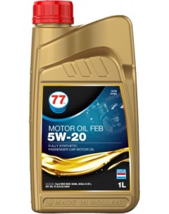 Масло моторное синтетическое Motor Oil FEB 5W 20 1л 707923 77 lubricants