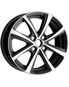 Автомобильные диски Akush ab 15 6 4x100 37 60 1 AB Черный с полировкой Carwel