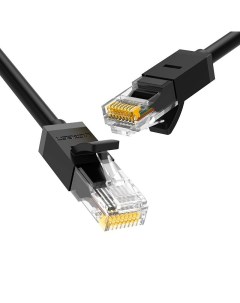 Кабель NW102-20160 Сетевой CAT6, 8-жильный, скорость до 1Гбит/с, силиконовый, 2m, Black Ugreen