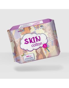 Прокладки ночные длинные дышащие супер впитывающие 6 Skin cotton