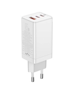 Сетевое зарядное устройство CCGP050102 GaN3 Pro Fast Charger 2C U 65W CCGAN65E3 White Baseus