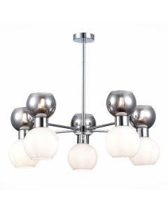 Люстра потолочная thonet sle1138 102 10 серебристый St luce