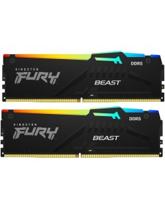 Оперативная память Fury Beast RGB 2x8GB DDR5 5600Mhz KF556C40BBAK2 16 Kingston