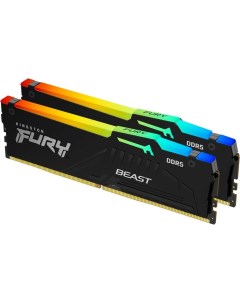 Оперативная память FURY Beast Black RGB 2x32GB DDR5 KF552C40BBAK2 64 Kingston