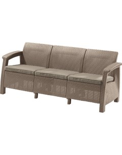 Садовый диван Corfu II Max Love Seat капучино 172026636599 Keter